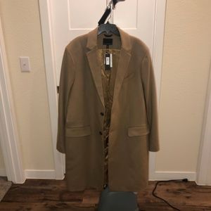 Italian 77% Wool Khaki Coat